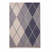 Super Soft Argyle Stole – Lightweight Luxury Wrap Scarf for Everyday Style - Heritage Of Scotland - TRUE NAVY/WHISPER WHITE