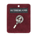 Sutherland Clan Badge, Kilt Pin, Lapel Pin, Cufflinks, Keyring/Key Fob & Gift Set — Fine Pewter by Art Pewter — Made in Scotland (Shiny Finish) - Heritage Of Scotland - Lapel Pin