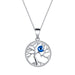 Swarovski Tree Life Birthstone Necklace - Heritage Of Scotland - SEPTEMBER SAPPHIRE