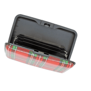 Tartan Bank Card Holder – Compact Scottish Card Wallet for Travel or Everyday Use - Heritage Of Scotland - Red Tartan
