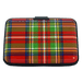 Tartan Bank Card Holder – Compact Scottish Card Wallet for Travel or Everyday Use - Heritage Of Scotland - Red Tartan