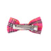 Tartan Bow Hair Clips – Set of 4 in Red, Purple, Green, or Pink Tartan - Heritage Of Scotland - Pink
