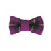Tartan Bow Hair Clips – Set of 4 in Red, Purple, Green, or Pink Tartan - Heritage Of Scotland - Purple