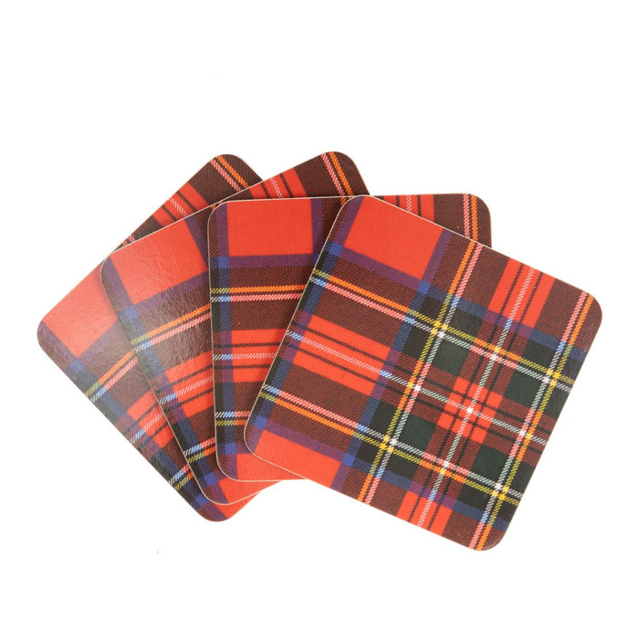 Tartan Coasters Set 4 - Heritage Of Scotland - N/A