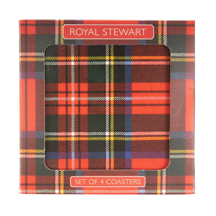 Tartan Coasters Set 4 - Heritage Of Scotland - N/A