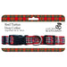 Tartan Dog Collar – Adjustable Scottish Pet Collar (Fits 32–48cm) - Heritage Of Scotland - Red Tartan