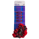 Tartan Hair Accessories Set – Scrunchie & Clips in Royal Stewart or Blackwatch - Heritage Of Scotland - Royal Stewart