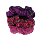 Tartan Hair Scrunchies – Set of 3 Assorted Scottish Tartan Designs - Heritage Of Scotland - Multicolour