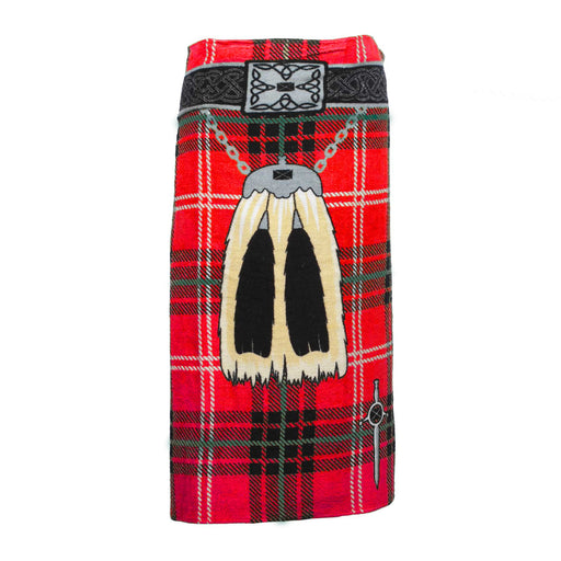 Tartan Kilt Towel - Heritage Of Scotland - RED