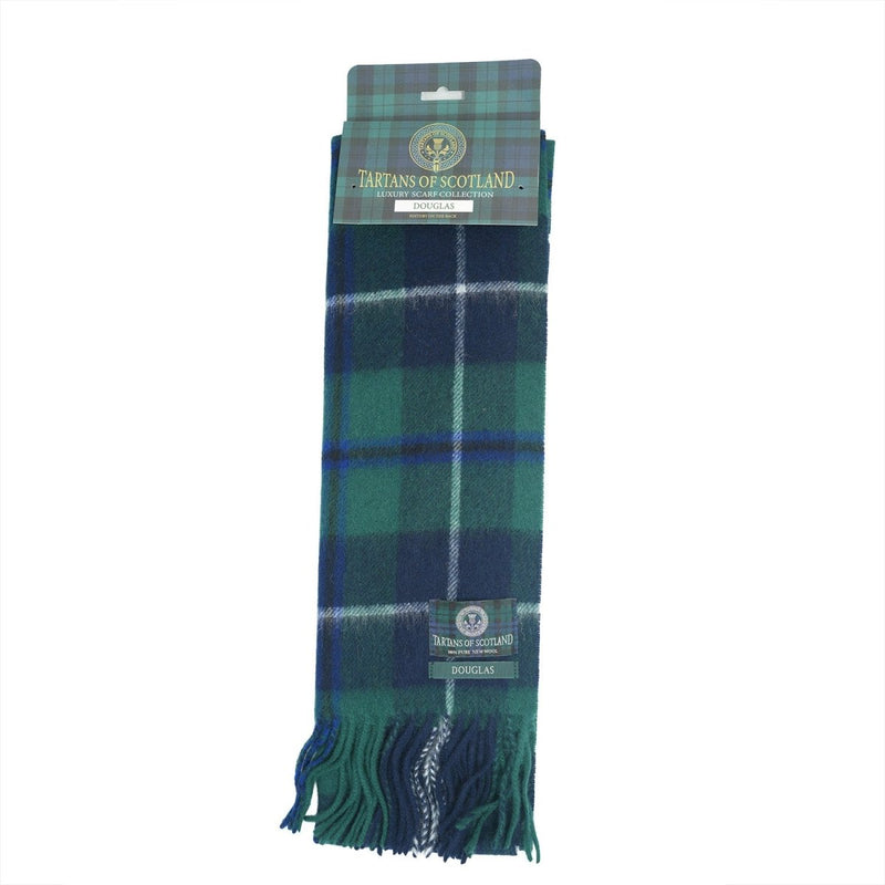 Tartan of Scotland 100% Pure New Wool Clan Scarf - Douglas - Heritage Of Scotland -