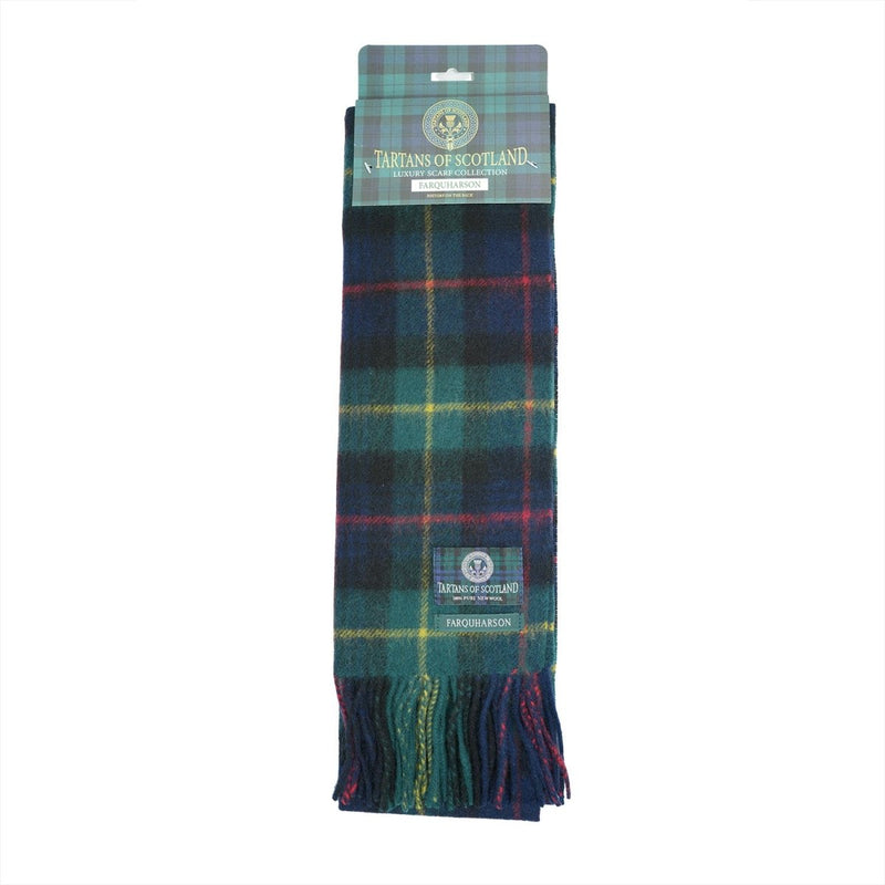 Tartan of Scotland 100% Pure New Wool Clan Scarf - Farquharson - Heritage Of Scotland -