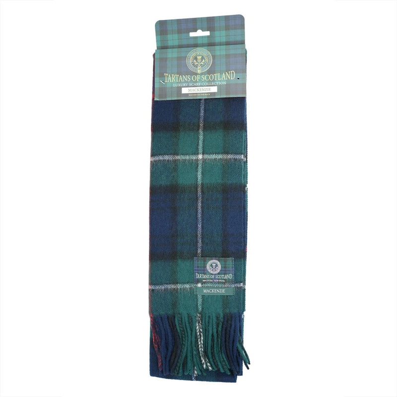 Tartan of Scotland 100% Pure New Wool Clan Scarf - Mackenzie - Heritage Of Scotland -
