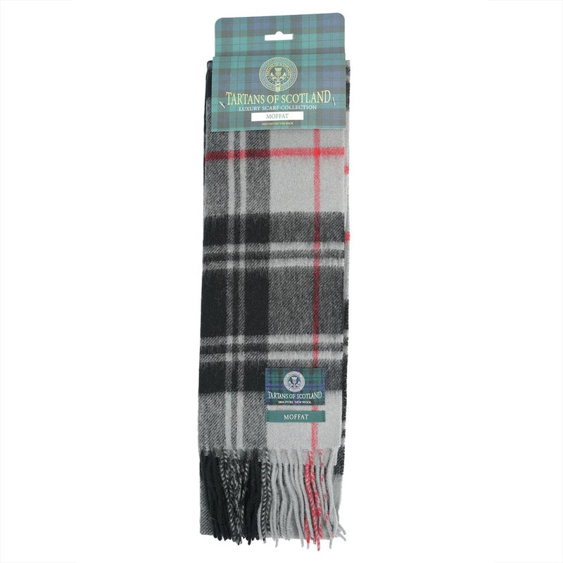 Tartan of Scotland 100% Pure New Wool Clan Scarf - Moffat - Heritage Of Scotland -