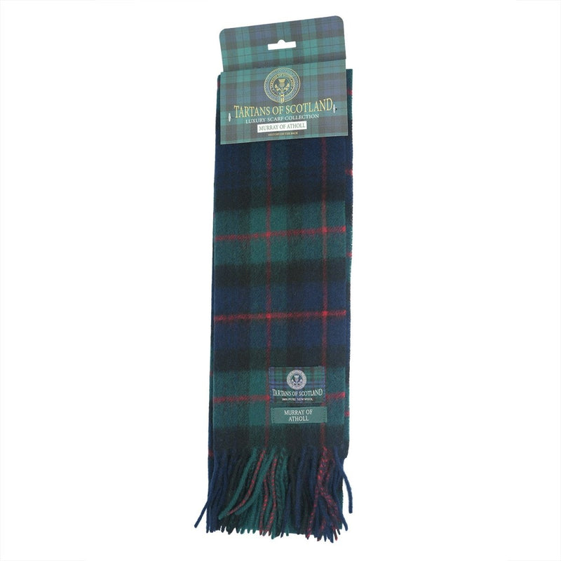 Tartan of Scotland 100% Pure New Wool Clan Scarf - Murray of Atholl - Heritage Of Scotland -