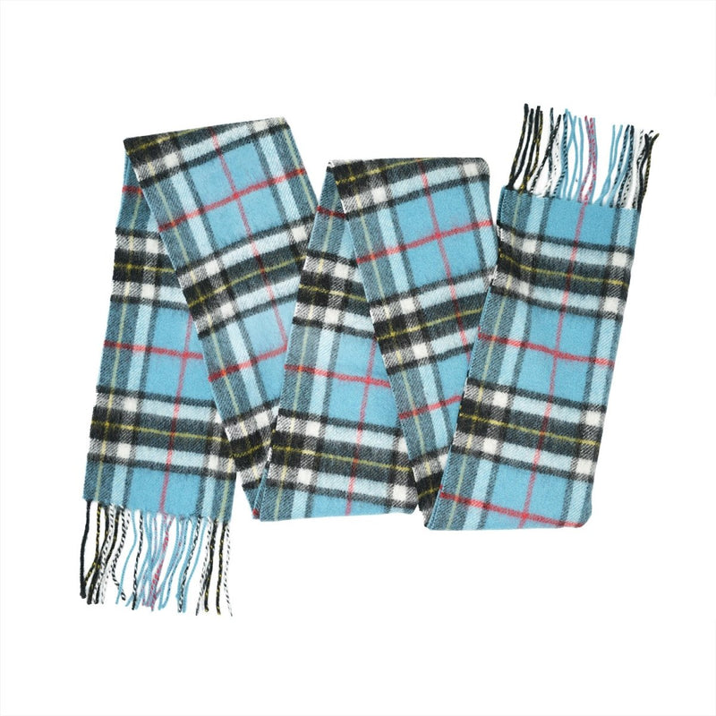 Tartan of Scotland 100% Pure New Wool Clan Scarf - Thomson Blue - Heritage Of Scotland -