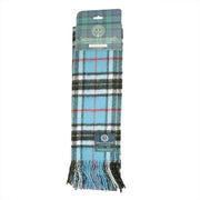 Tartan of Scotland 100% Pure New Wool Clan Scarf - Thomson Blue - Heritage Of Scotland -