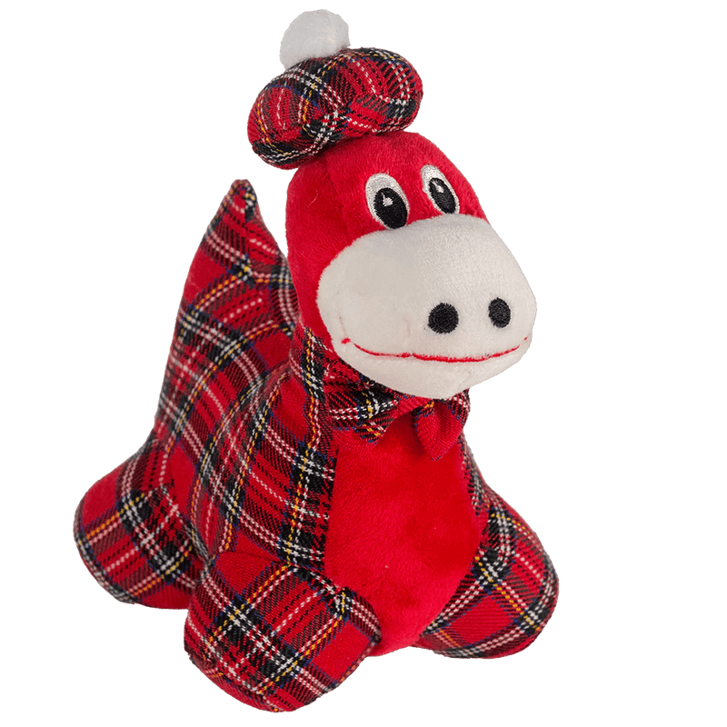 Tartan Plush Nessie or Highland Coo – 18cm Red & Tartan Soft Toy - Heritage Of Scotland - Nessie