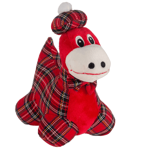 Tartan Plush Nessie or Highland Coo – 18cm Red & Tartan Soft Toy - Heritage Of Scotland - Nessie