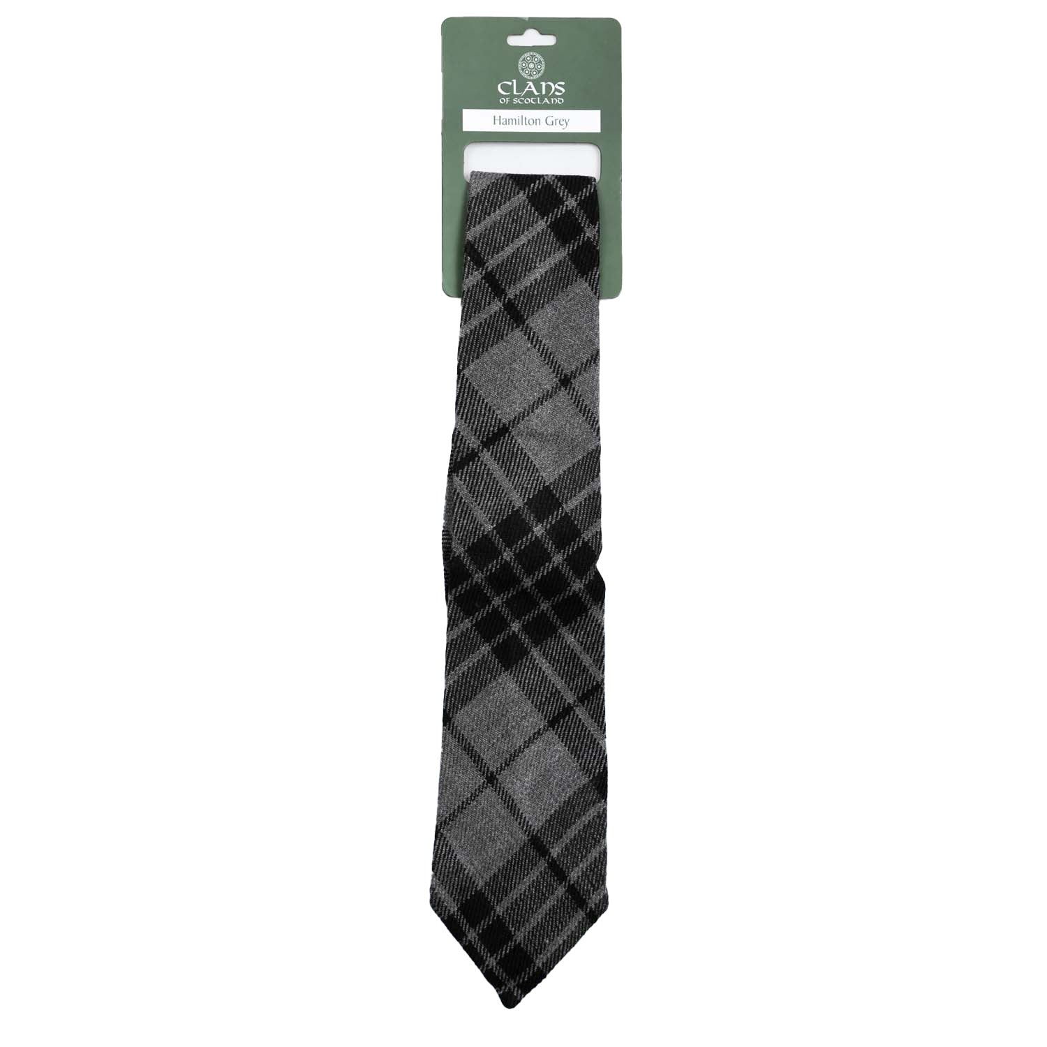 Tartan Tie Hamilton Grey - Heritage Of Scotland - HAMILTON GREY
