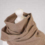 Tartan Weaving Mill 100% Cashmere Scarf - LIGHT FAWN - Heritage Of Scotland -