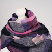 Tartan Weaving Mill 100% Cashmere Scarf - MIDDLETON CHECK HEATHER - Heritage Of Scotland -