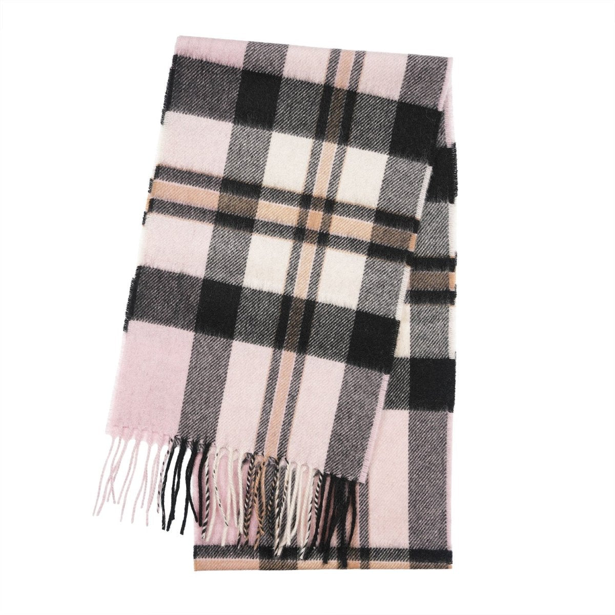 Tartan Weaving Mill 100% Pure Cashmere Scarf - Made in Scotland - Amplified Pink Thomson - Heritage Of Scotland -