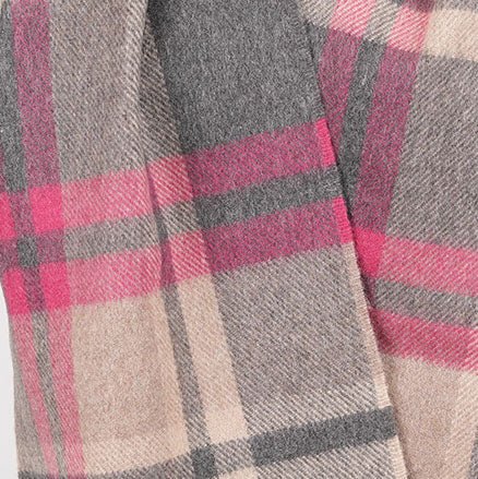 Tartan Weaving Mill 100% Pure Cashmere Scarf - Made in Scotland - Amplified Ruby - Heritage Of Scotland -