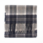 Tartan Weaving Mill 100% Pure Cashmere Scarf - Made in Scotland - Bannockbane Silver - Heritage Of Scotland -