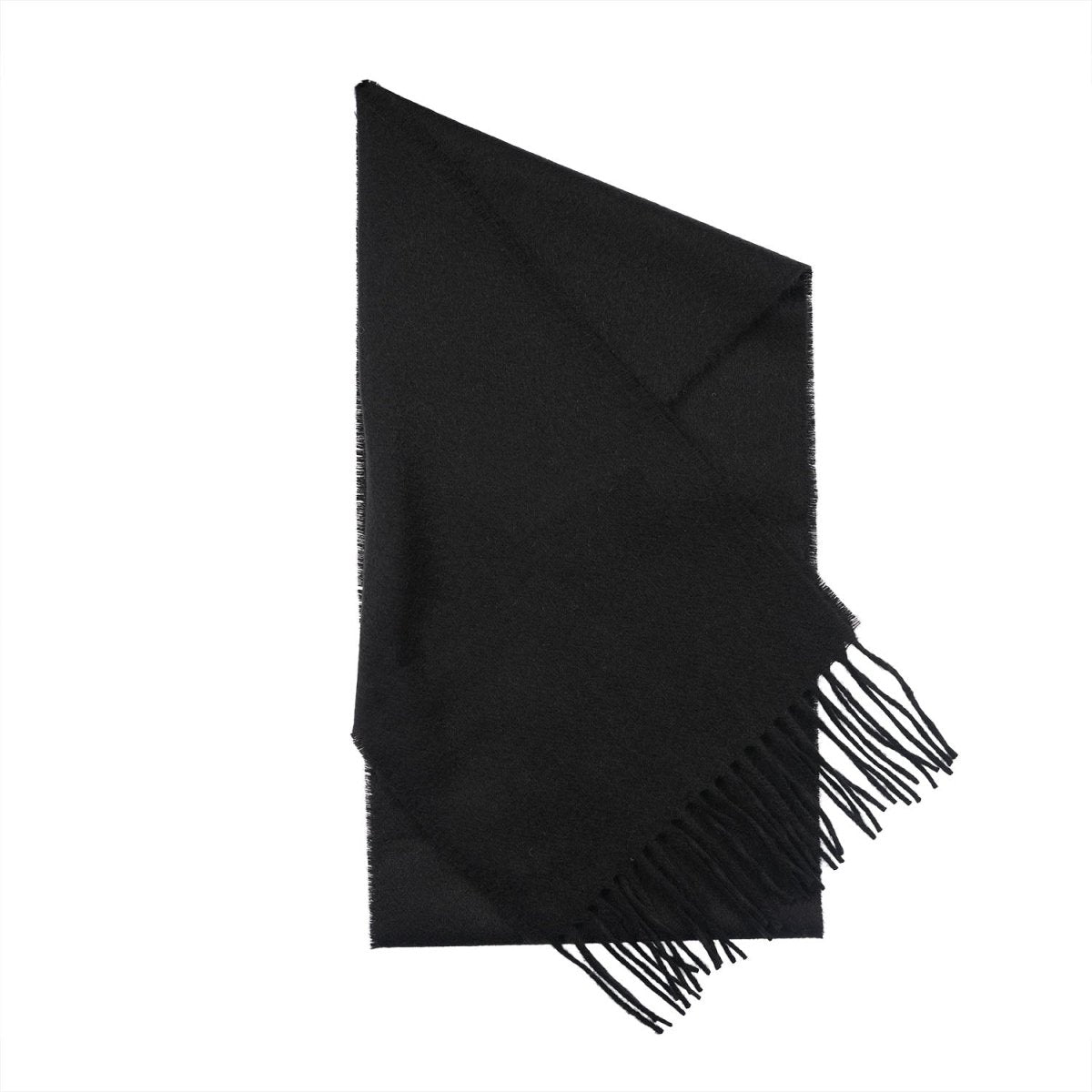 Tartan Weaving Mill 100% Pure Cashmere Scarf - Made in Scotland - Black - Heritage Of Scotland -