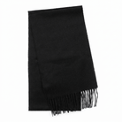 Tartan Weaving Mill 100% Pure Cashmere Scarf - Made in Scotland - Black - Heritage Of Scotland -