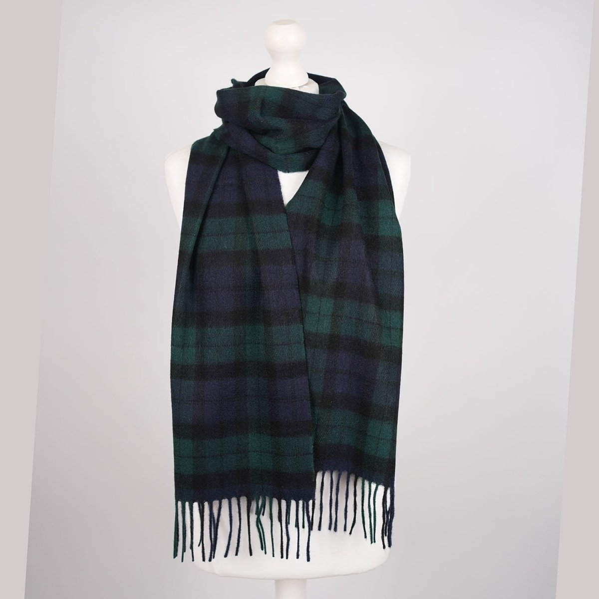 Tartan Weaving Mill 100% Pure Cashmere Scarf - Made in Scotland - Black Watch - Heritage Of Scotland -