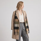 Tartan Weaving Mill 100% Pure Cashmere Scarf - Made in Scotland - BLOCK OLIVE - Heritage Of Scotland -