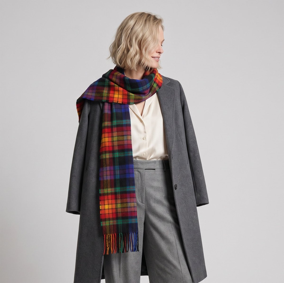 Tartan Weaving Mill 100% Pure Cashmere Scarf - Made in Scotland - LGBT - Heritage Of Scotland -