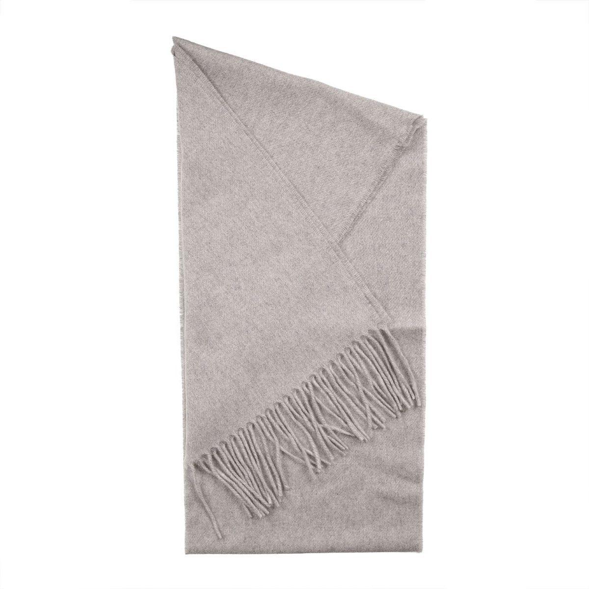 Tartan Weaving Mill 100% Pure Cashmere Scarf - Made in Scotland - Light Grey - Heritage Of Scotland -
