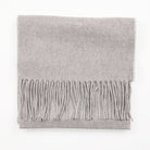 Tartan Weaving Mill 100% Pure Cashmere Scarf - Made in Scotland - Light Grey - Heritage Of Scotland -