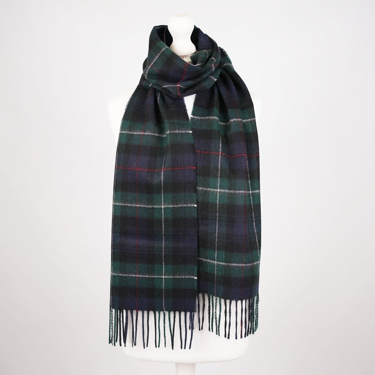 Tartan Weaving Mill 100% Pure Cashmere Scarf - Made in Scotland - MacKenzie - Heritage Of Scotland -