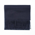 Tartan Weaving Mill 100% Pure Cashmere Scarf - Made in Scotland - Navy - Heritage Of Scotland -