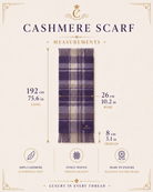 Tartan Weaving Mill 100% Pure Cashmere Scarf - Made in Scotland - Stewart Royal - Heritage Of Scotland -