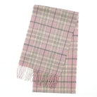 Tartan Weaving Mill 100% Pure Cashmere Scarf - Made in Scotland - THOMSON PINK - Heritage Of Scotland -