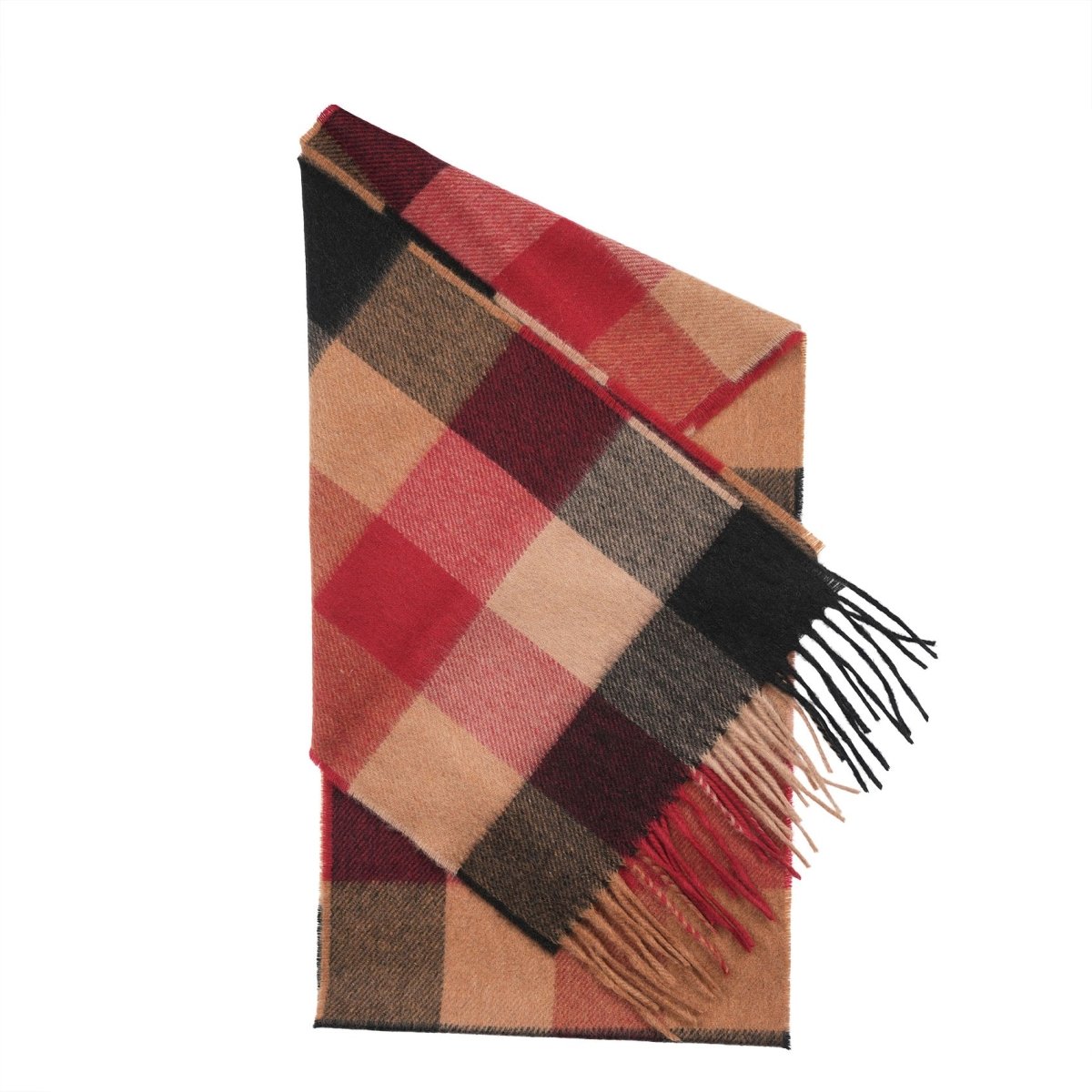 Tartan Weaving Mill 100% Pure Cashmere Scarf - Made in Scotland - Vicuna Block - Heritage Of Scotland -