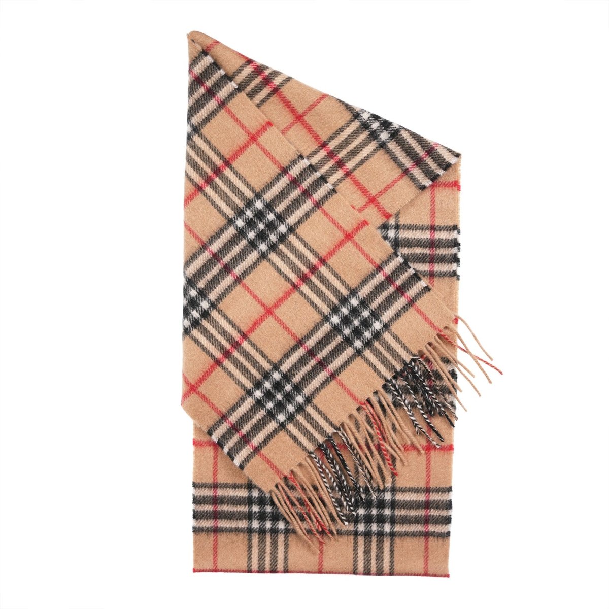 Tartan Weaving Mill 100% Pure Cashmere Scarf - Made in Scotland - Warm Camel Thomson - Heritage Of Scotland -