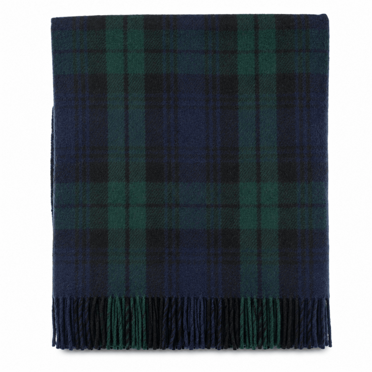 Tartan Wool Blend Blanket Throw – Soft Plaid Sofa & Bed Blanket - Black Watch - Heritage Of Scotland -