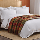 Tartan Wool Blend Blanket Throw – Soft Plaid Sofa & Bed Blanket - Buchanan Autumn - Heritage Of Scotland -