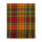 Tartan Wool Blend Blanket Throw – Soft Plaid Sofa & Bed Blanket - Buchanan Autumn - Heritage Of Scotland -
