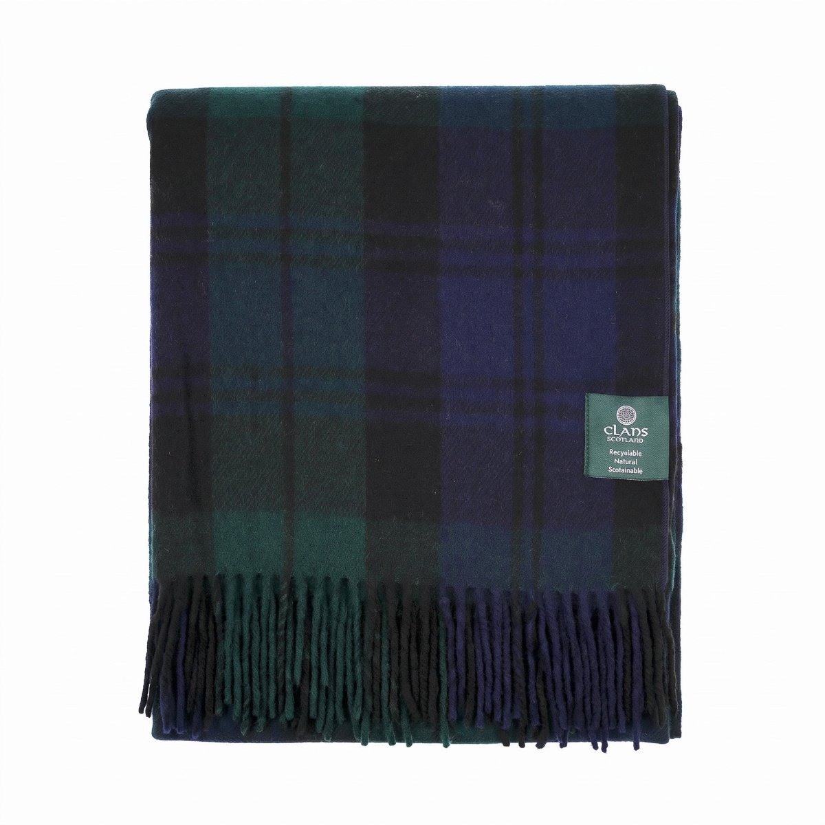 Tartan Wool Blend Blanket Throw – Soft Plaid Sofa & Bed Blanket - CAMPBELL CLAN - Heritage Of Scotland -