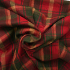 Tartan Wool Blend Blanket Throw – Soft Plaid Sofa & Bed Blanket - Dark Maple - Heritage Of Scotland -