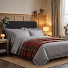 Tartan Wool Blend Blanket Throw – Soft Plaid Sofa & Bed Blanket - Dark Maple - Heritage Of Scotland -