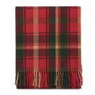 Tartan Wool Blend Blanket Throw – Soft Plaid Sofa & Bed Blanket - Dark Maple - Heritage Of Scotland -
