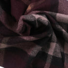 Tartan Wool Blend Blanket Throw – Soft Plaid Sofa & Bed Blanket - EXPLODED SCOTTY THOMSON BORDEAUX - Heritage Of Scotland -