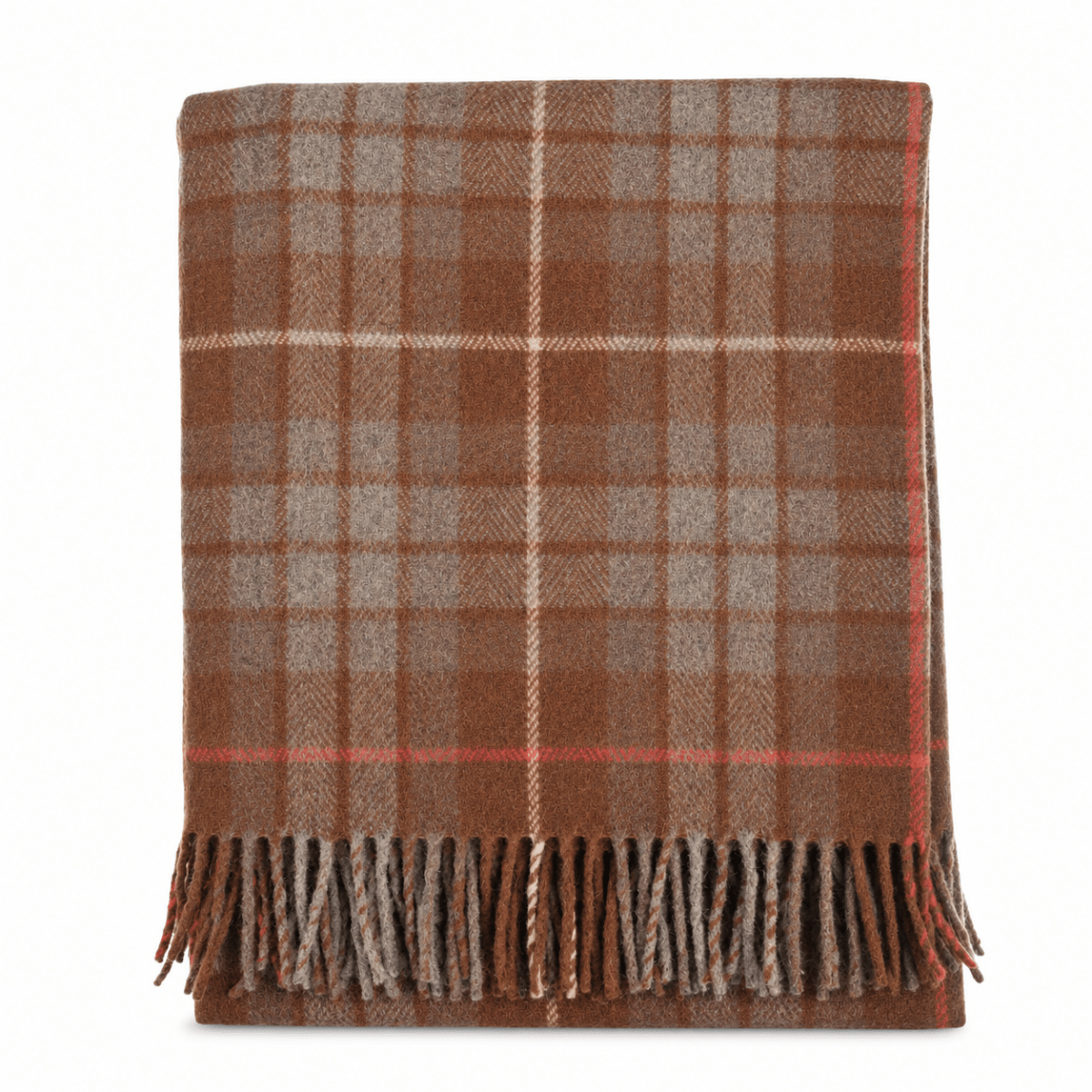 Tartan Wool Blend Blanket Throw – Soft Plaid Sofa & Bed Blanket - Fraser Hunting Weathered - Heritage Of Scotland -